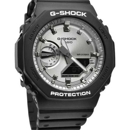 Casio G-Shock Analogico Digitale Nero e Argento Colore Cinturino in Resina Quarzo GA-2100SB-1A 200M Orologio da Uomo