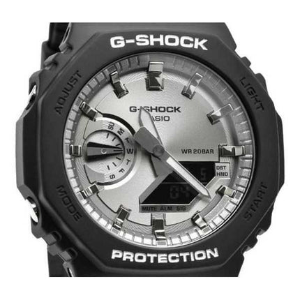 Casio G-Shock Analogico Digitale Nero e Argento Colore Cinturino in Resina Quarzo GA-2100SB-1A 200M Orologio da Uomo