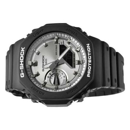 Casio G-Shock Analogico Digitale Nero e Argento Colore Cinturino in Resina Quarzo GA-2100SB-1A 200M Orologio da Uomo