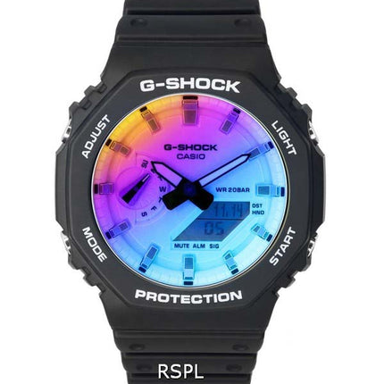 Orologio unisex Casio G-Shock colore iridescente analogico digitale al quarzo GA-2100SR-1A GA2100SR-1 200M