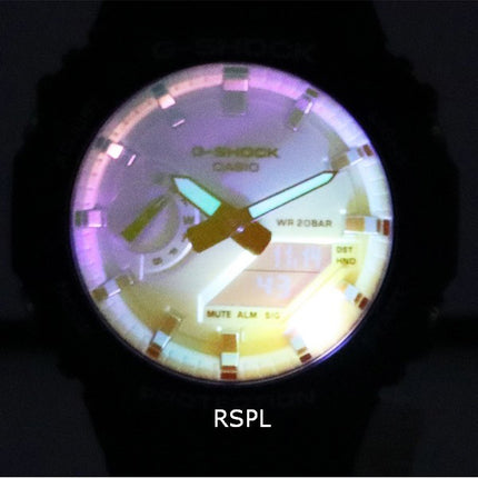 Orologio unisex Casio G-Shock colore iridescente analogico digitale al quarzo GA-2100SR-1A GA2100SR-1 200M