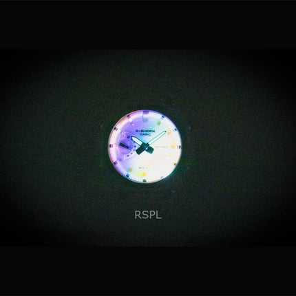 Orologio da uomo Casio G-Shock analogico digitale con cinturino in resina trasparente e quadrante multicolore al quarzo GA-2100SRS-7A 200M