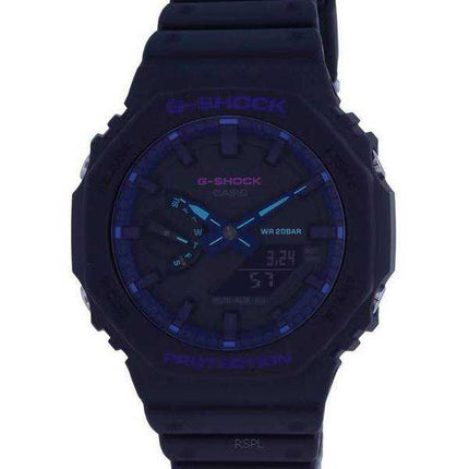 Orologio da uomo Casio G-Shock analogico digitale quadrante nero al quarzo GA-2100VB-1A GA2100VB-1 200M