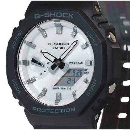 Casio G-Shock Analog Digital Bio-Based Resin Strap Quadrante Bianco Quarzo GA-2100WD-1A 200M Orologio da Uomo