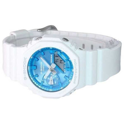 Orologio da uomo Casio G-Shock Collezione stagionale 2023 analogico digitale quadrante blu al quarzo GA-2100WS-7A 200M