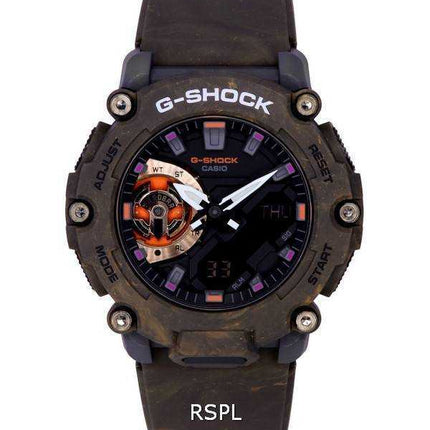 Orologio da uomo Casio G-Shock analogico digitale quadrante nero al quarzo GA-2200MFR-5A GA2200MFR-5 200M