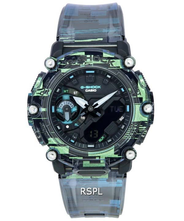 Orologio da uomo Casio G-Shock Naughty Noise analogico digitale al quarzo GA-2200NN-1A GA2200NN-1 200M