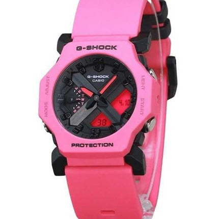 Casio G-Shock Analog Digitale Cinturino in Resina Viola Quadrante Nero Quarzo GA-2300-4A 200M Orologio da Uomo