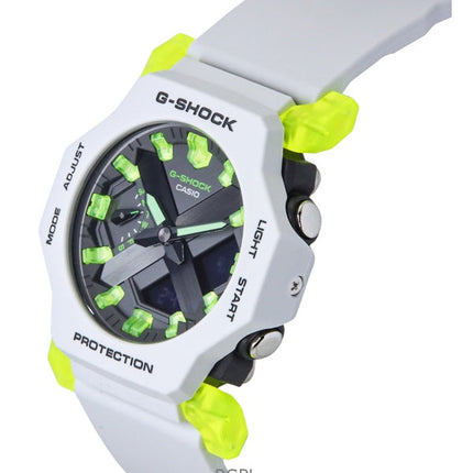 Orologio da uomo Casio G-Shock analogico digitale con cinturino in resina e quadrante grigio al quarzo GA-2300MW-8A 200M