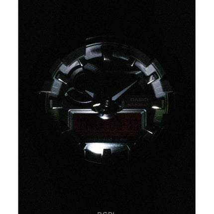 Orologio da uomo Casio G-Shock analogico digitale con cinturino in resina e quadrante nero al quarzo GA-700BBR-1A 200M