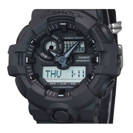 Casio G-Shock Analog Digital Eco Cloth Strap Quadrante Nero Quarzo GA-700BCE-1A 200M Orologio da Uomo
