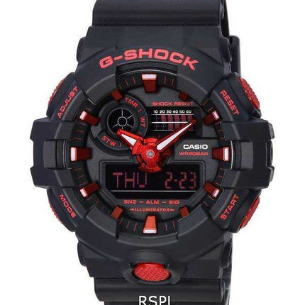 Orologio da uomo Casio G-Shock X Ignite Red Series analogico digitale al quarzo GA-700BNR-1A GA700BNR-1 200M