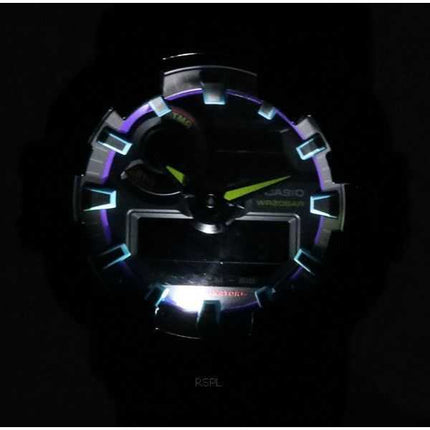 Orologio da uomo Casio G-Shock Virtual Rainbow analogico digitale al quarzo GA-700RGB-1A GA700RGB-1 200M