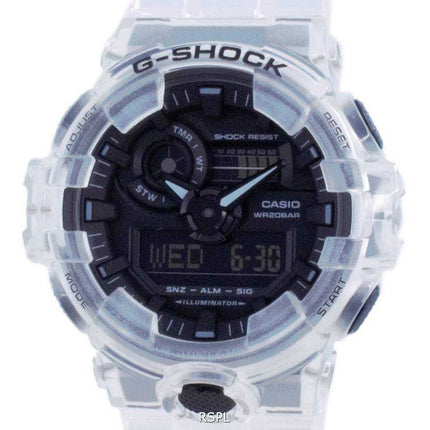 Casio G-Shock Transparent Pack Orologio da uomo analogico digitale al quarzo GA-700SKE-7A GA700SKE-7 200M da uomo