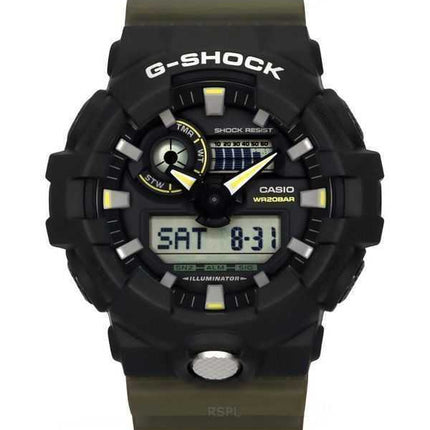 Casio G-Shock Analog Digital Resin Strap Black Dial Quartz GA-710TU-1A3 200M Orologio da uomo