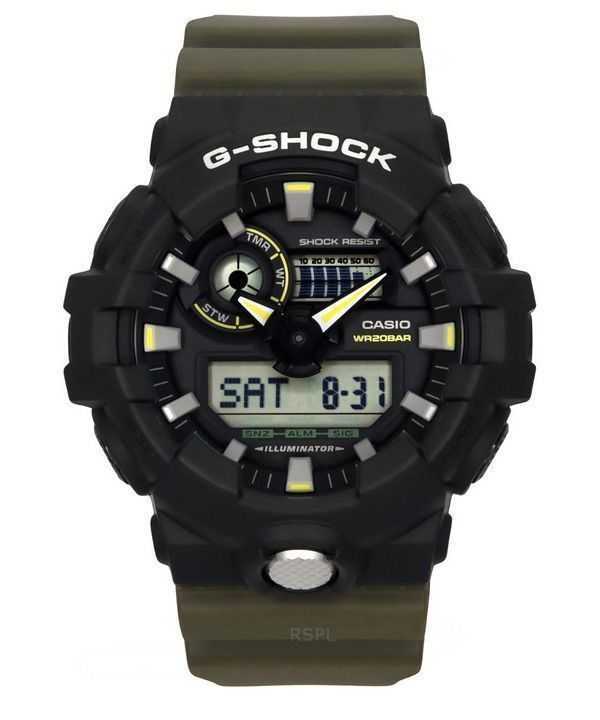 Casio G-Shock Analog Digital Resin Strap Black Dial Quartz GA-710TU-1A3 200M Orologio da uomo