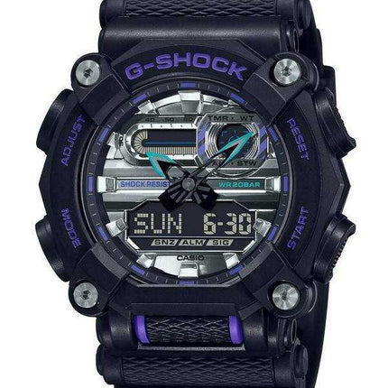 Orologio da uomo 200M con cinturino in resina analogico digitale Casio G-Shock GA-900AS-1A GA900AS-1