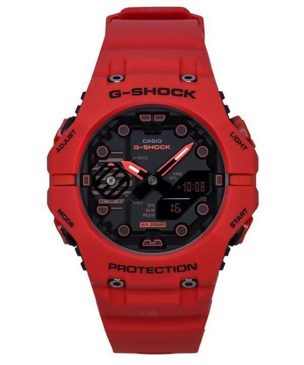 Orologio da uomo Casio G-Shock analogico digitale con cinturino in resina quadrante nero al quarzo GA-B001-4A 200M