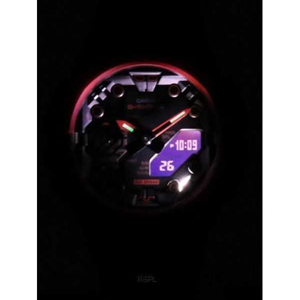 Orologio da uomo Casio G-Shock analogico digitale con cinturino in resina quadrante nero al quarzo GA-B001-4A 200M