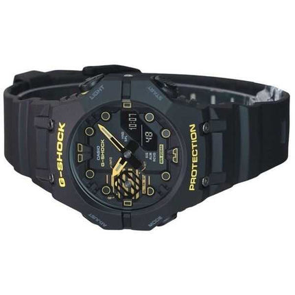 Orologio da uomo Casio G-Shock Caution giallo Mobile Link analogico digitale cinturino in resina quadrante nero al quarzo GA-B00