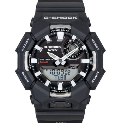 Orologio da uomo Casio G-Shock analogico digitale con collegamento per smartphone, quadrante nero in resina a base biologica, solare GA-B010-1A 200M