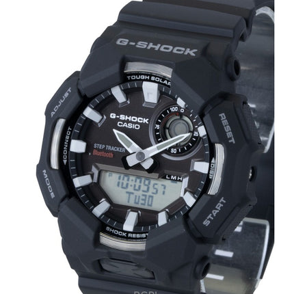 Orologio da uomo Casio G-Shock analogico digitale con collegamento per smartphone, quadrante nero in resina a base biologica, solare GA-B010-1A 200M