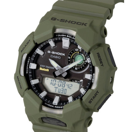 Orologio da uomo Casio G-Shock analogico digitale con collegamento per smartphone, quadrante nero in resina a base biologica, solare GA-B010-3A 200M