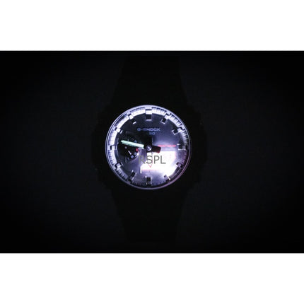 Orologio da uomo Casio G-Shock analogico digitale con collegamento per smartphone, cinturino in resina a base biologica, quadrante nero, solare GA-B2100BBR-1A 200M