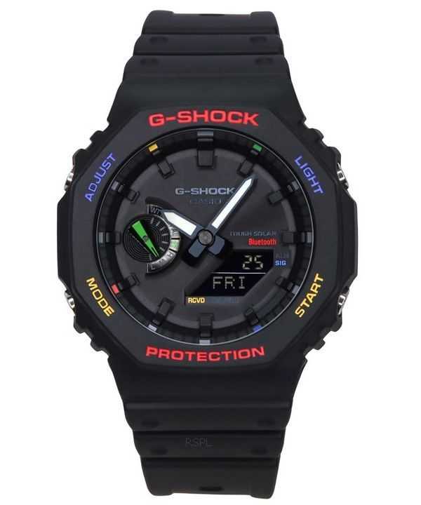 Orologio Casio G-Shock Mobile Link Analogico Digitale Quadrante Nero Solare GA-B2100FC-1A 200M Uomo