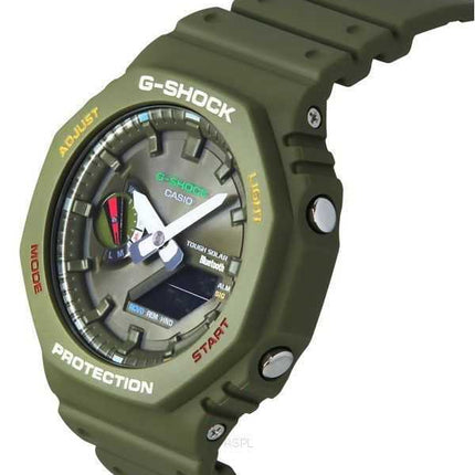 Casio G-Shock Analog Digital Smartphone Link Bluetooth Quadrante Verde Solare GA-B2100FC-3A 200M Orologio da Uomo