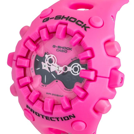Da donna Casio G-Shock analogico digitale con cinturino in resina rosa, quadrante rosa, al quarzo GA-V01-4A 200M