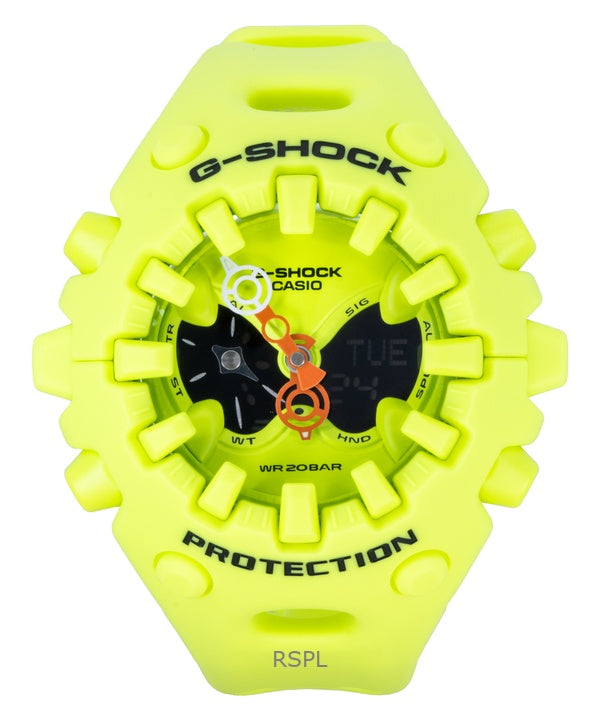 Orologio Casio G-Shock analogico digitale con cinturino in resina e quadrante verde al quarzo GA-V01-9A 200M unisex