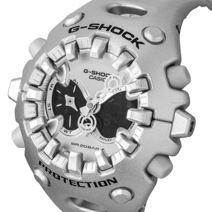 Orologio Casio G-Shock analogico digitale con cinturino in resina e quadrante argento al quarzo GA-V01A-8A 200M unisex