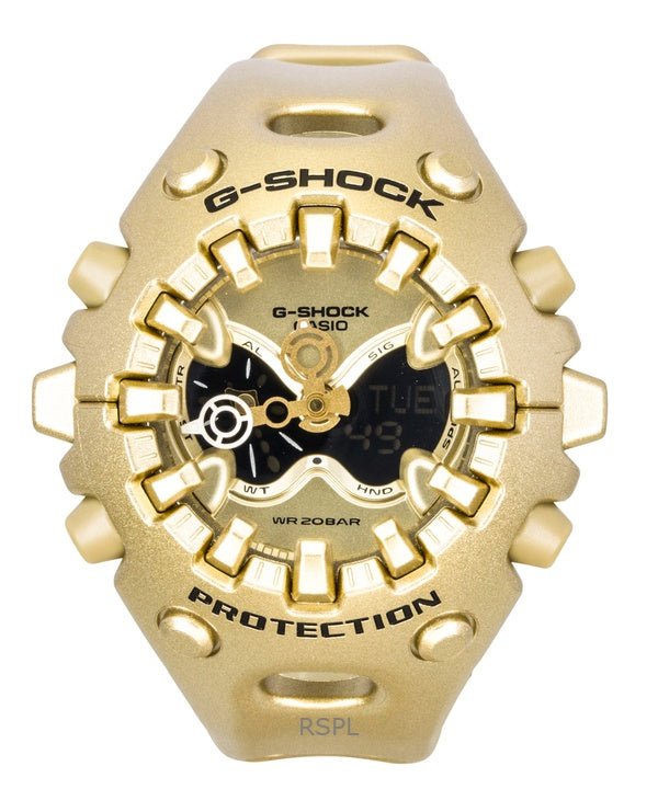 Orologio Casio G-Shock analogico digitale con cinturino in resina e quadrante dorato al quarzo GA-V01A-9A 200M unisex