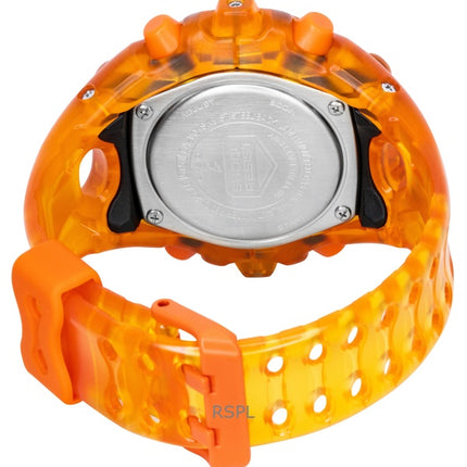 Orologio da uomo Casio G-Shock con cinturino in resina, analogico/digitale, quadrante arancione, al quarzo, modello GA-V01SKE-4A, impermeabile fino a 200 metri.