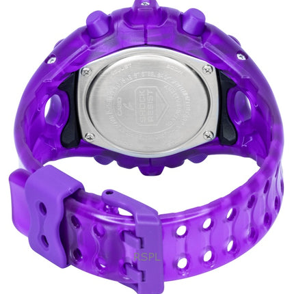 Orologio da uomo Casio G-Shock con cinturino in resina, analogico/digitale, quadrante viola, al quarzo, modello GA-V01SKE-6A, impermeabile fino a 200 metri.