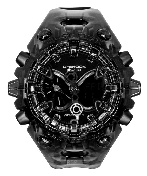 Orologio da uomo Casio G-Shock con cinturino in resina, analogico/digitale, quadrante nero, al quarzo, modello GA-V01SKE-8A, impermeabile fino a 200 metri.