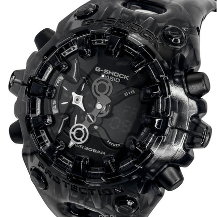 Orologio da uomo Casio G-Shock con cinturino in resina, analogico/digitale, quadrante nero, al quarzo, modello GA-V01SKE-8A, impermeabile fino a 200 metri.