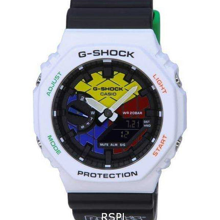Orologio Casio RUBIK'S x G-Shock Limited Edition analogico digitale quadrante colorato al quarzo GAE-2100RC-1A GAE2100RC1 20