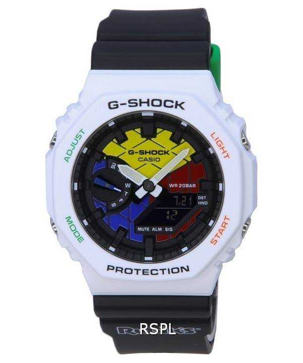Orologio Casio RUBIK'S x G-Shock Limited Edition analogico digitale quadrante colorato al quarzo GAE-2100RC-1A GAE2100RC1 20