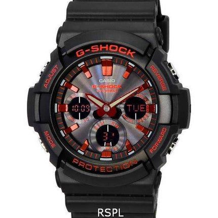Orologio da uomo Casio G-Shock Analog Digital X Ignite Red Series Tough Solar GAS-100BNR-1A GAS100BNR-1 200M