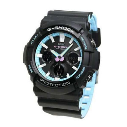 Orologio da uomo Casio G-Shock analogico digitale con cinturino in resina quadrante nero solare GAS-100PC-1A