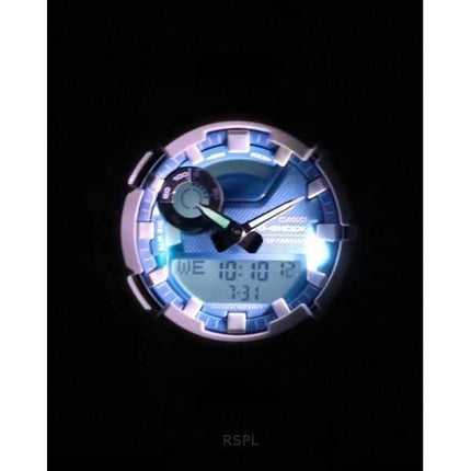 Casio G-Shock G-Squad Analog Digital Smartphone Link Cinturino in resina a base biologica Quadrante blu Quarzo GBA-900CB-7A 200M