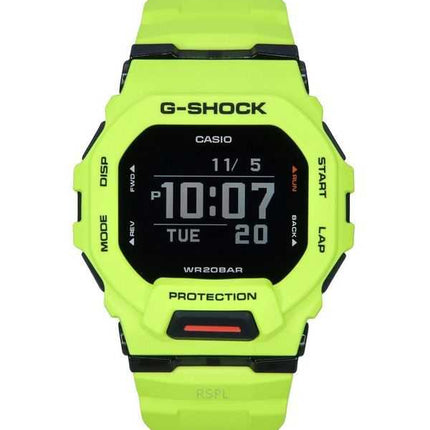Casio G-Shock G-Squad Digital Smartphone Link Cinturino in resina gialla Quarzo GBD-200-9 200M Orologio da uomo