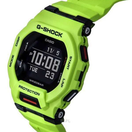 Casio G-Shock G-Squad Digital Smartphone Link Cinturino in resina gialla Quarzo GBD-200-9 200M Orologio da uomo