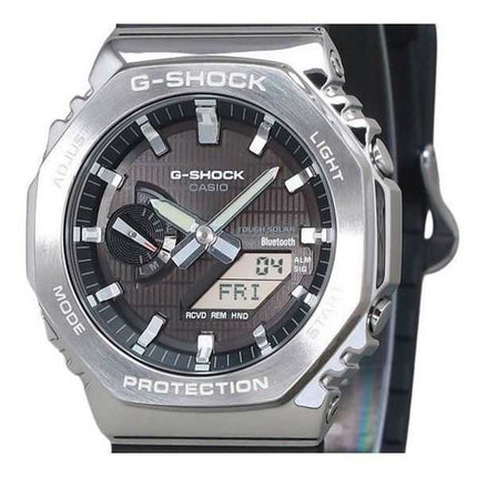 Casio G-Shock G-Steel Analog Digital Smartphone Link Cinturino in resina a base biologica Quadrante nero Orologio da uomo Tough