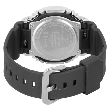 Orologio da uomo Casio G-Shock G-Steel con cinturino in resina a base biologica, collegamento per smartphone, analogico digitale, quadrante grigio, solare GBM-2100A-8B 200M