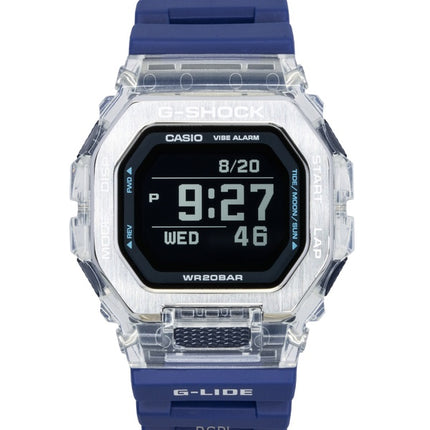 Casio G-Shock G-Lide Digital Smartphone Link Cinturino in resina blu Quarzo GBX-100S-2 200M Orologio unisex