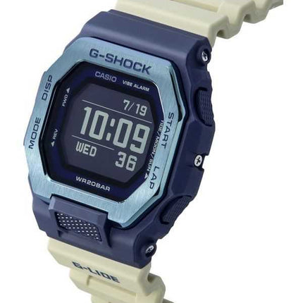 Orologio da uomo Casio G-Shock Move G-Lide Mobile Link digitale con cinturino in resina beige al quarzo GBX-100TT-2 200M