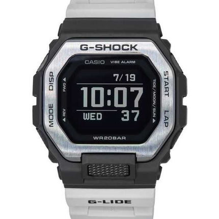 Orologio da uomo Casio G-Shock Move G-Lide Mobile Link digitale con cinturino in resina grigia al quarzo GBX-100TT-8 200M